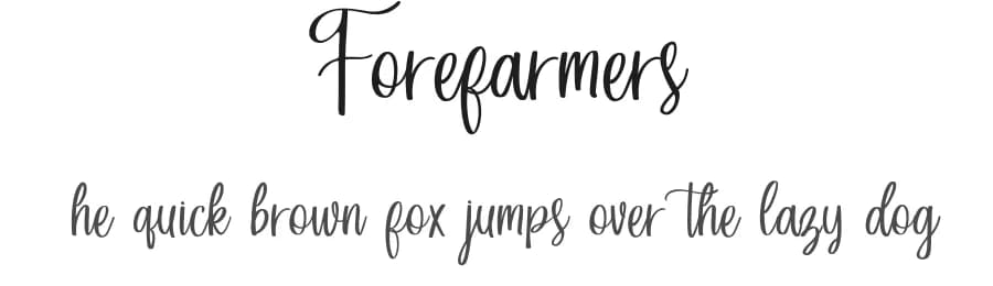 Forefarmers by Just Font You — Script Handwritten Font