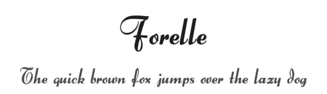 Forelle by Dieter Steffmann — Script Handwritten Font