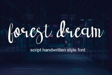 Forest Dream Font by wny79 — Script Handwritten Font — thumbnail 1