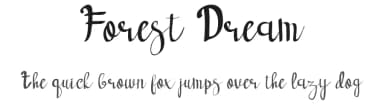 Forest Dream by wonoayu79 — Script Handwritten Font — thumbnail 1