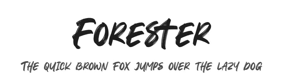 Forester by Creatype Studio — Script Handwritten Font