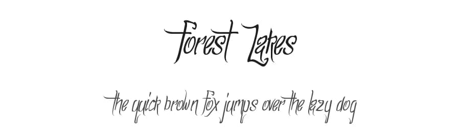 Forest Lakes by Xerographer Fonts — Script Handwritten Font