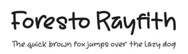 Foresto Rayfith by Letterena Studios — Script Handwritten Font — thumbnail 1