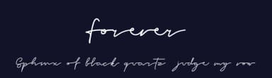 Forever by Faqih Fawaji — Script Handwritten Font — thumbnail 2