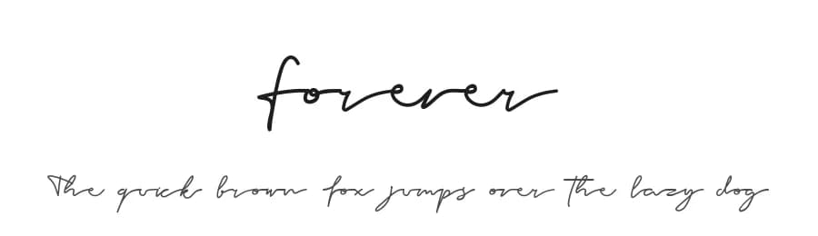 Forever by Faqih Fawaji — Script Handwritten Font