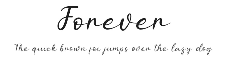Forever by Graphix Line Studio — Script Handwritten Font