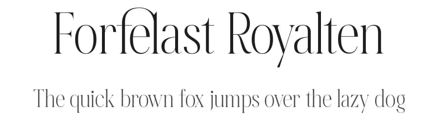 Forfelast Royalten by Letterena Studios — Serif Font