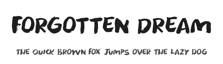 Forgotten Dream by Hanoded — Script Handwritten Font