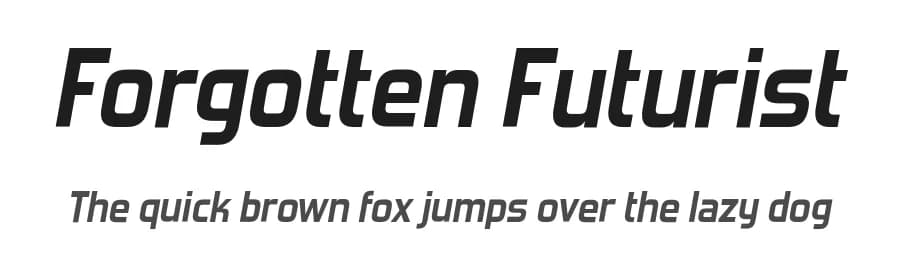 Forgotten Futurist by Typodermic Fonts — Sans Serif Font