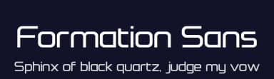 Formation Sans by Steve Gardner — Sans Serif Font — thumbnail 2