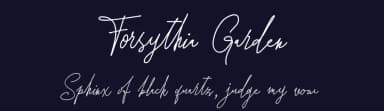 Forsythia Garden by Royaltype — Script Handwritten Font — thumbnail 2