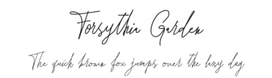 Forsythia Garden by Royaltype — Script Handwritten Font — thumbnail 1