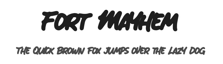 Fort Mayhem by Letterhend Studio — Script Handwritten Font