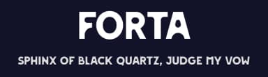 Forta by Andrzej Wróż — Sans Serif Font — thumbnail 2