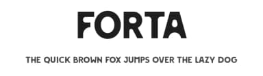 Forta by Andrzej Wróż — Sans Serif Font — thumbnail 1
