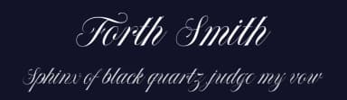 Forth Smith by Letterhend Studio — Script Handwritten Font — thumbnail 2