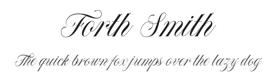 Forth Smith by Letterhend Studio — Script Handwritten Font