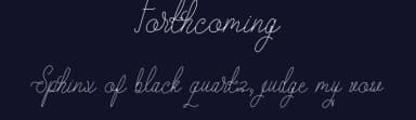 Forthcoming by SSI.Scraps — Script Handwritten Font — thumbnail 2