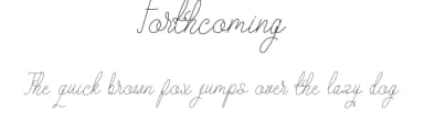 Forthcoming by SSI.Scraps — Script Handwritten Font — thumbnail 1