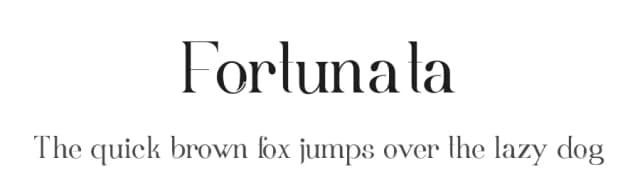 Fortunata by Bálint Erdősi — Serif Font