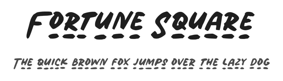 Fortune Square by Letterhend Studio — Script Handwritten Font — preview 1