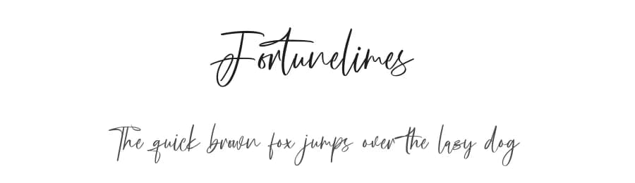 Fortunelimes by Maulana Creative — Script Handwritten Font