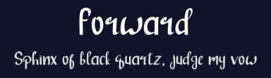 Forward by wonoayu79 — Script Handwritten Font — thumbnail 2