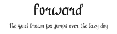 Forward by wonoayu79 — Script Handwritten Font — thumbnail 1