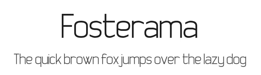 Fosterama by Chequered Ink — Sans Serif Font