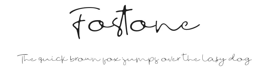 Fostone by Glyphstyle — Script Handwritten Font