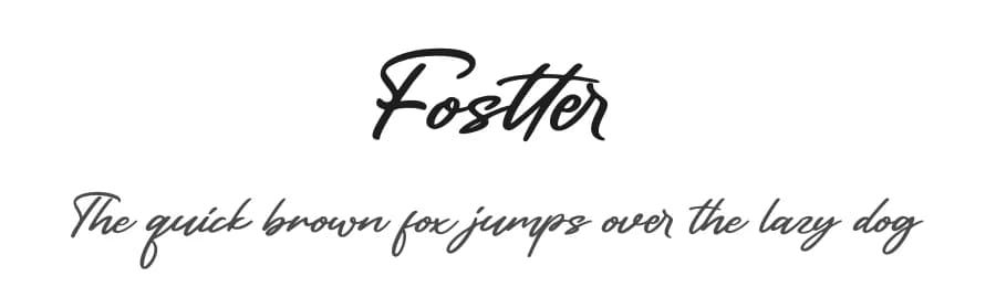 Fostter by Abas Creative — Script Handwritten Font