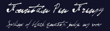 Fountain Pen Frenzy by Redruth's Basement Software — Script Handwritten Font — thumbnail 2