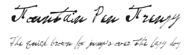 Fountain Pen Frenzy by Redruth's Basement Software — Script Handwritten Font — thumbnail 1