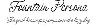 Fountain Persona by Letterhend Studio — Script Handwritten Font — thumbnail 1
