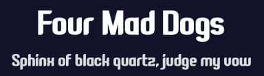 Four Mad Dogs by Chequered Ink — Sans Serif Font — thumbnail 2
