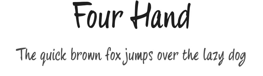 Four Hand by JOEBOB graphics — Script Handwritten Font