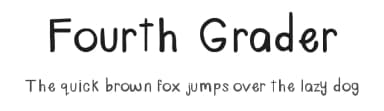 Fourth Grader by Megan Toy — Script Handwritten Font — thumbnail 1