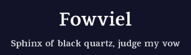 Fowviel by Dmitry Barsukov — Serif Font — thumbnail 2