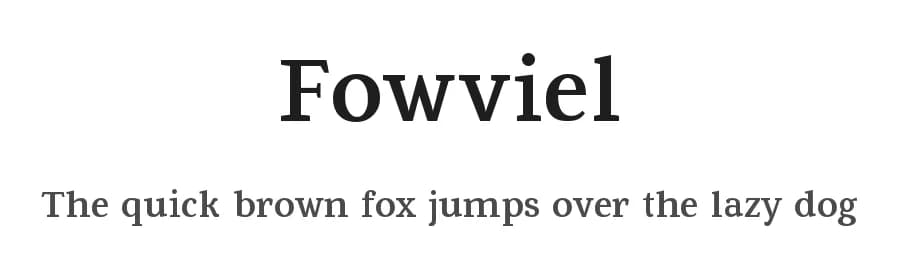 Fowviel by Dmitry Barsukov — Serif Font — preview 1