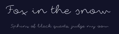 Fox in the snow by Roland Huse Design — Script Handwritten Font — thumbnail 2