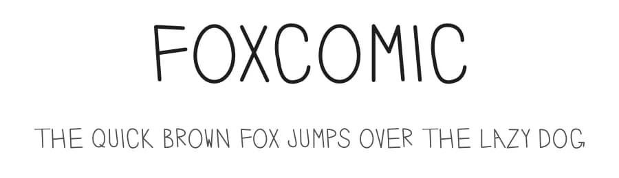 Foxcomic by FontKawaiiCo — Script Handwritten Font