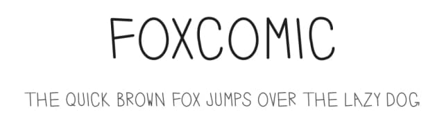 Foxcomic by FontKawaiiCo — Script Handwritten Font