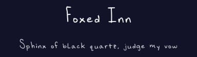 Foxed Inn by Amanda Fox — Script Handwritten Font — thumbnail 2