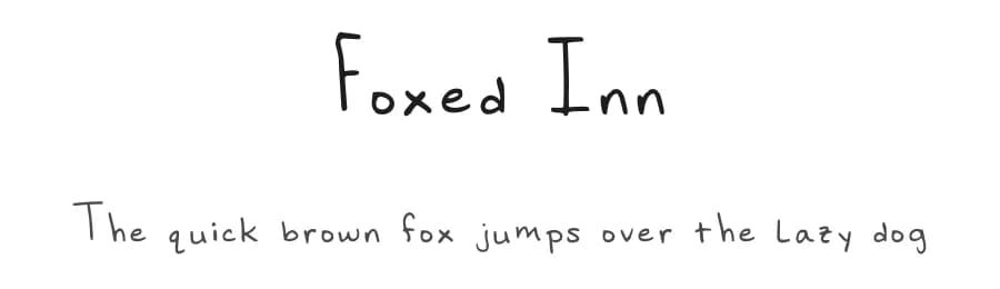 Foxed Inn by Amanda Fox — Script Handwritten Font