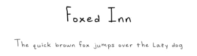 Foxed Inn by Amanda Fox — Script Handwritten Font — thumbnail 1