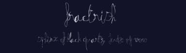 Fractrish by TN2 — Script Handwritten Font — thumbnail 2