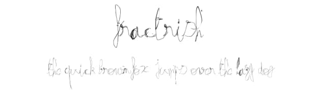 Fractrish by TN2 — Script Handwritten Font