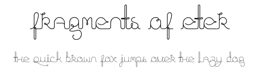 Fragments of Eter by bran — Script Handwritten Font
