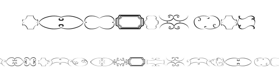 Frames TFB by zanatlija — Dingbats Font