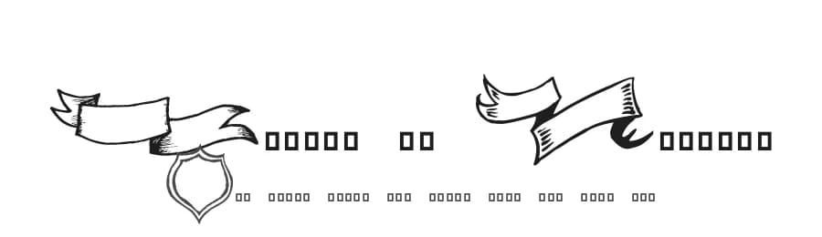 Frames 'n Riboons by imagex — Dingbats Font